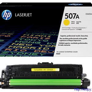 HP CE402A 507A Yellow Cartridge for Color LaserJet M551 up to 5500 pages