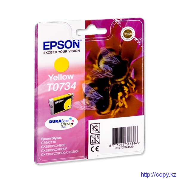 Картридж Epson T0734 (C13T07344A10/ C13T10544A10) Картридж Epson T0734 (C13T07344A10/ C13T10544A10)