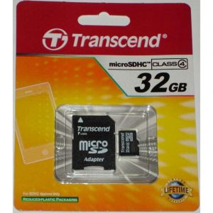 TS32GUSDHC10, microSD 32GB class4 ((с адатпером)