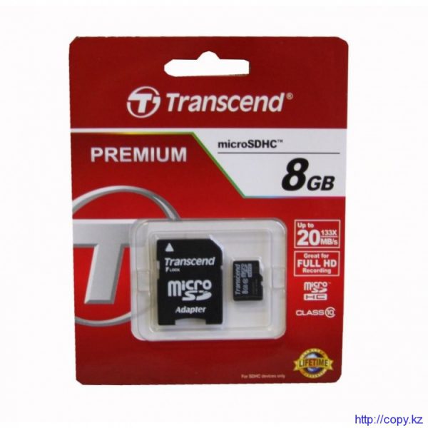 TS8GUSDHC4 Micro SDHC 8GB Class 10